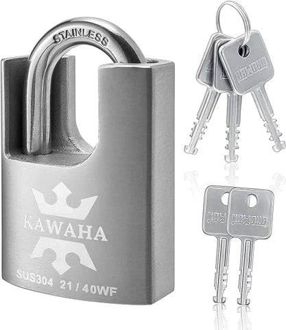 Security Stainless Steel Shrouded Padlock with Key